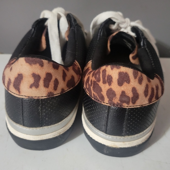 a new day Black Sneakers with Leopard Print Detail - Picture 3 of 10